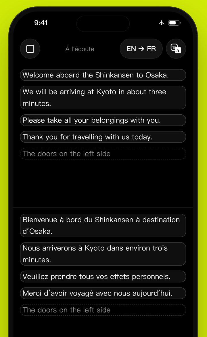 Traduction vocale instantanée